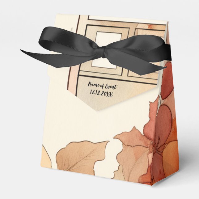Löv höst fall presentaskar (Framsidan Sidan)