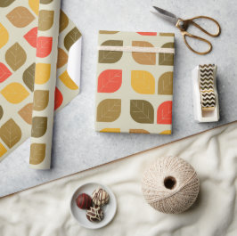 Löv höstfällning Mönster Presentpapper