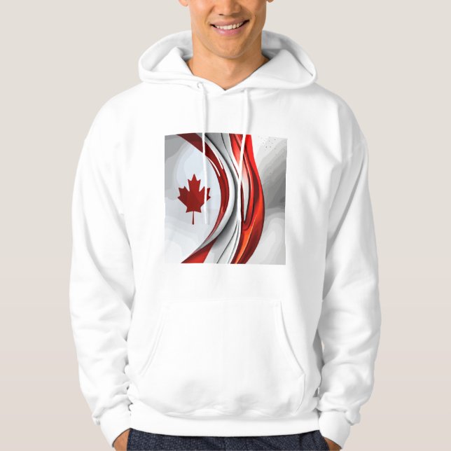 Löv i bytt form: Kreativet Canadian Twist Hoodie (Framsida)