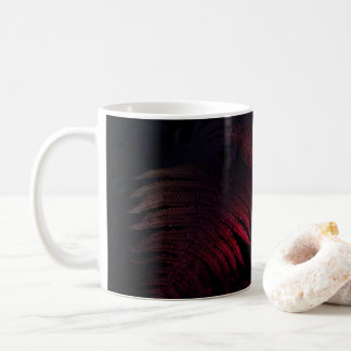 Löv i rosa nyanser kaffemugg