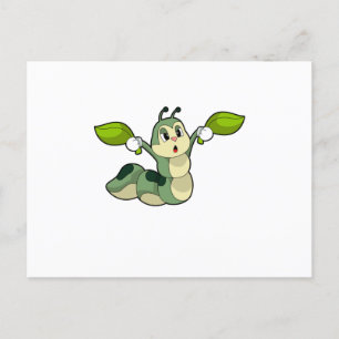 Löv inom vattenpelaren vykort