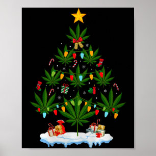Löv Julgran Ogräs Stoner Jul Premium Tri-b Poster