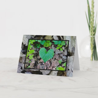 Löv Kärlek Heart (blank inuti) Kort