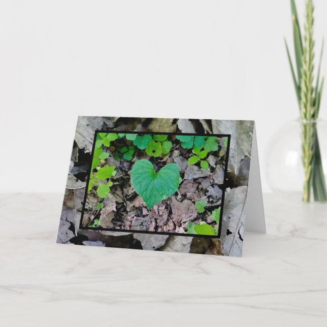 Löv Kärlek Heart (blank inuti) Kort (Framsida)