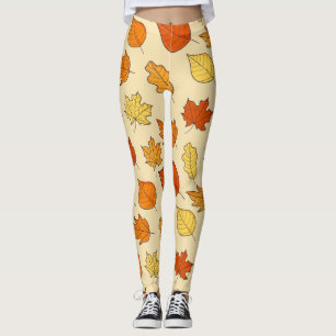 Löv-konceptet: Höstsymbolen Mönster Leggings