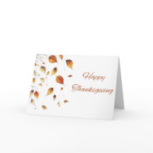 Löv-kort för thanksgiving-nedmontering