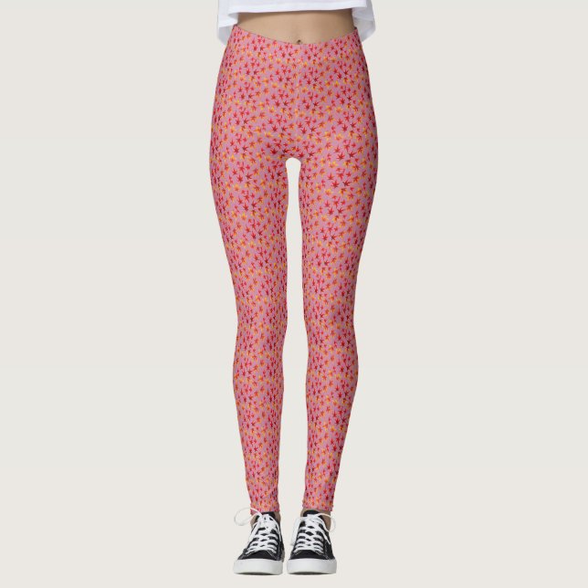 Löv Kvinnors förband Leggings (Framsida)