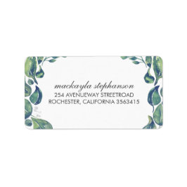 Löv Laurel Wandan Bröllop Adressetikett