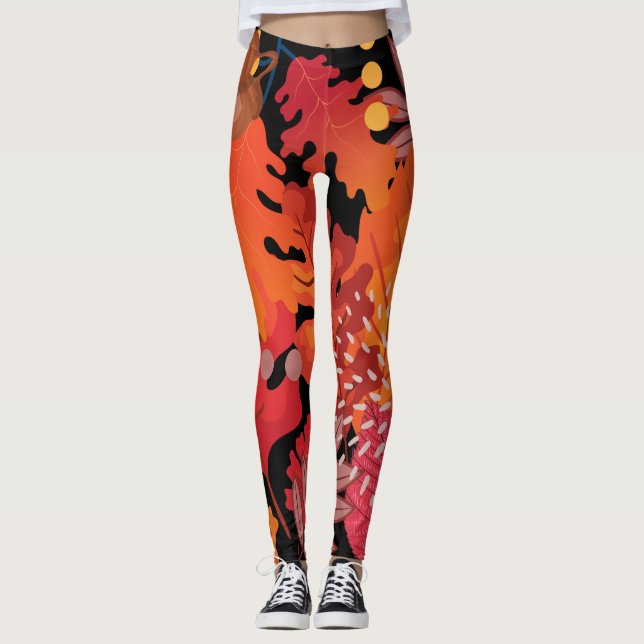 Löv Leggings färglös Meadley (Framsida)