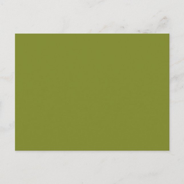 Löv Light Army Grönt Solid Trend Färg Background Vykort (Framsida)