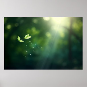 Löv Luft, naturskyddstransikten, fredlig Poster