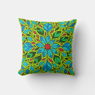 Löv Mandala Design Kudde