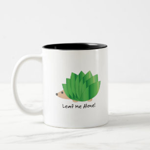 Löv Me Ensam Cute Hedgehog Två-Tonad Mugg