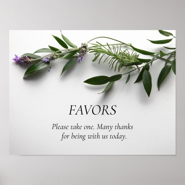 Löv med lavender poster (Framsidan)