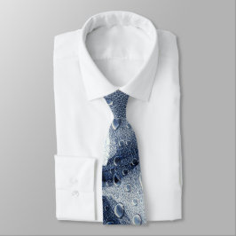 Löv med regndroppar slips