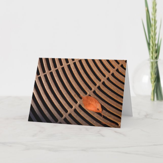 Löv minimalist kort (Framsida)