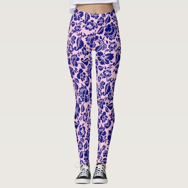 Löv mönster.13.bw BG Bink BG Leggings (Framsida)