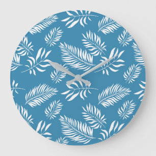 Löv Mönster 13 Stor Klocka