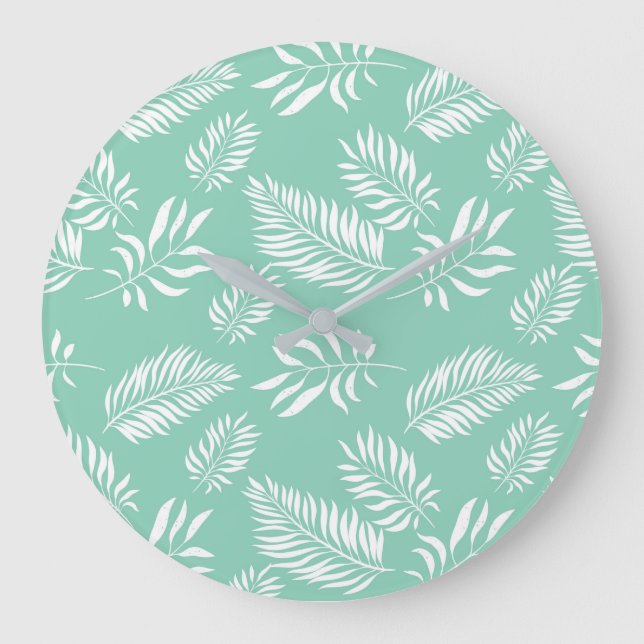 Löv Mönster 14 Stor Klocka (Framsida)