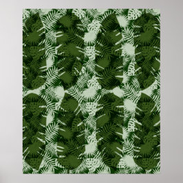 löv Mönster Bananblad design Poster