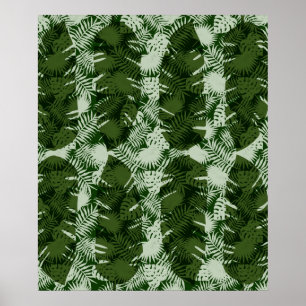 löv Mönster Bananblad design Poster