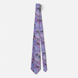 LÖV MÖNSTER/BLUE, ROSA, LILA FÄRG SLIPS