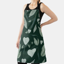 Löv Mönster Botanical Boho Kitchen Apron