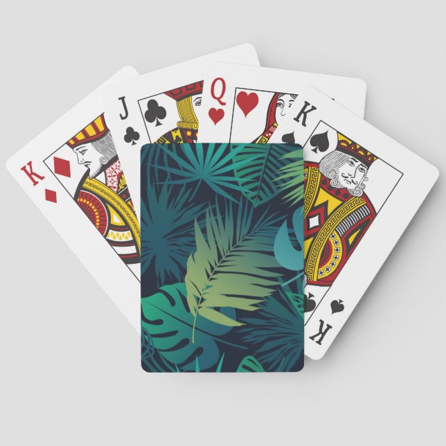 Löv mönster casinokort (Baksidan)