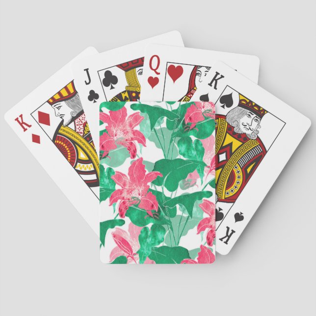 Löv Mönster Casinokort (Baksidan)