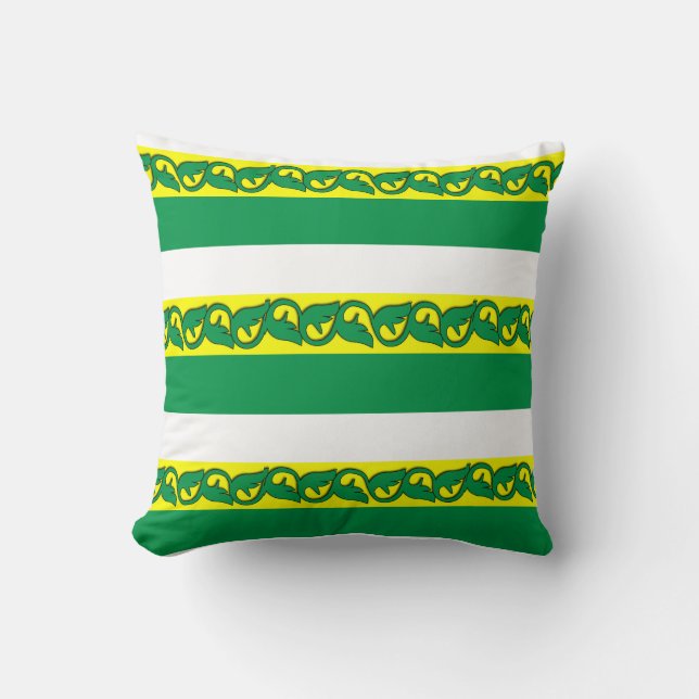 löv mönster Dekorativ kudde (Framsida)