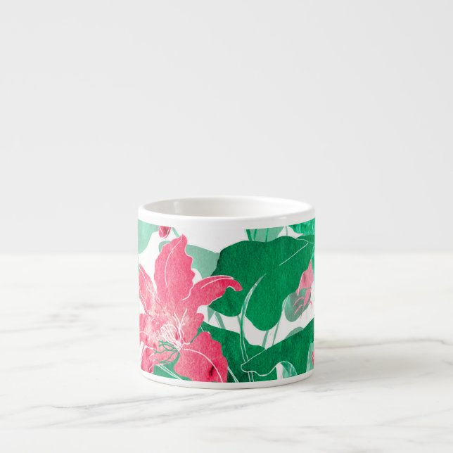 Löv Mönster Espressomugg (Framsidan)