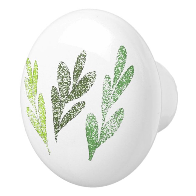 Löv Mönster-fack Knopp (Höger)