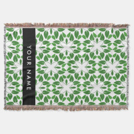 Löv Mönster, Grönt Löv, ditt namn Filt