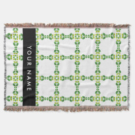 Löv Mönster, Grönt Löv, ditt namn Filt