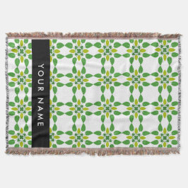 Löv Mönster, Grönt Löv, ditt namn Filt