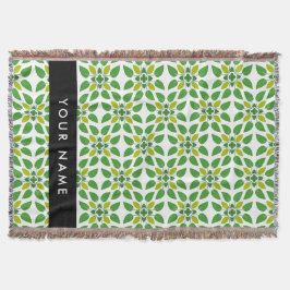 Löv Mönster, Grönt Löv, ditt namn Filt