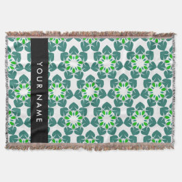 Löv Mönster, Grönt Löv, ditt namn Filt