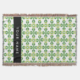 Löv Mönster, Grönt Löv, ditt namn Filt