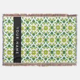 Löv Mönster, Grönt Löv, ditt namn Filt