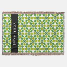 Löv Mönster, Grönt Löv, ditt namn Filt