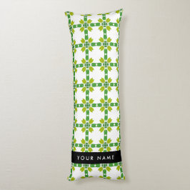 Löv Mönster, Grönt Löv, ditt namn Kroppskudde