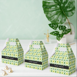 Löv Mönster, Grönt Löv, ditt namn Presentaskar