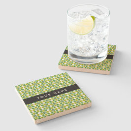 Löv Mönster, Grönt Löv, ditt namn Stenunderlägg