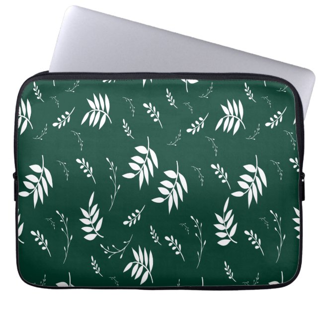 löv mönster laptop fodral (Framsidan)