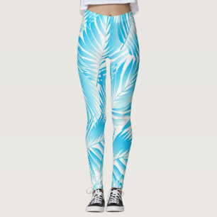 Löv mönster leggings