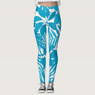 Löv mönster leggings