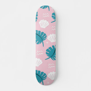 Löv mönster mini skateboard bräda 18,5 cm