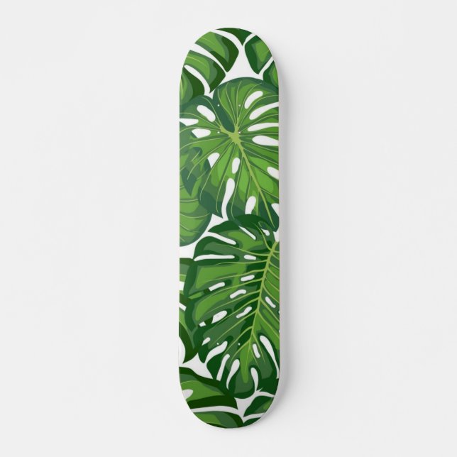 Löv mönster mini skateboard bräda 18,5 cm (Framsida)