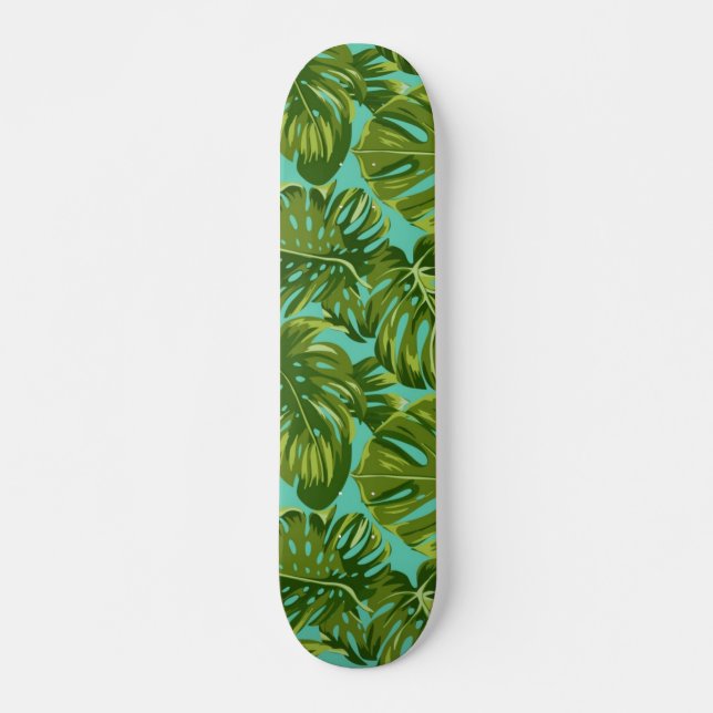Löv mönster mini skateboard bräda 18,5 cm (Framsida)