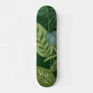 Löv mönster mini skateboard bräda 18,5 cm